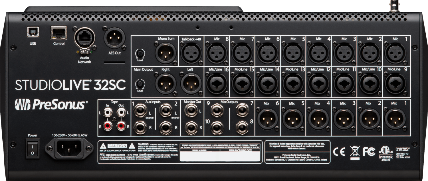 PreSonus StudioLive 32SC